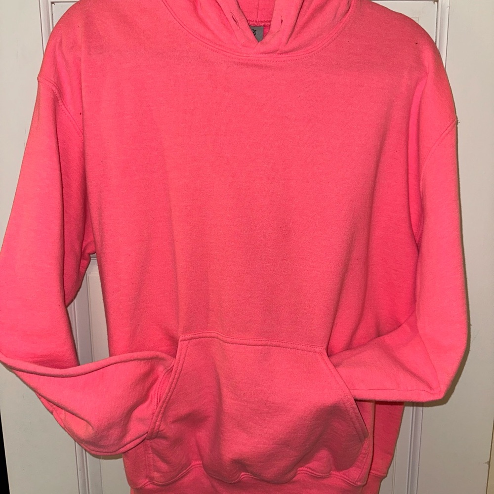 Gildan Women's Bright Pink Hoodie Sweater
